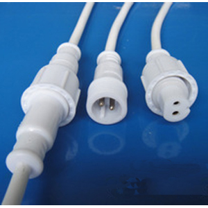 2-Wire Waterproof Push In Male Female Connector Cable Set